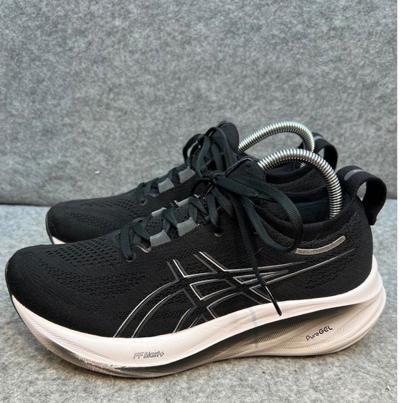 ASICS Gel Nimbus 26 Black White Running Comfort Sneakers Shoes Men\'s Size 9 main image 6